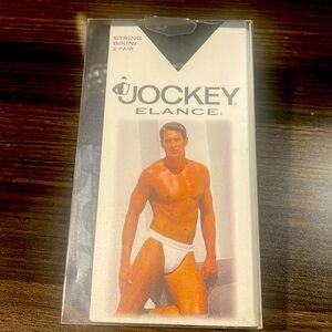 Classic Jockey Elance String Bikini - 100% Combed Cotton - 2 Pack - Size Large